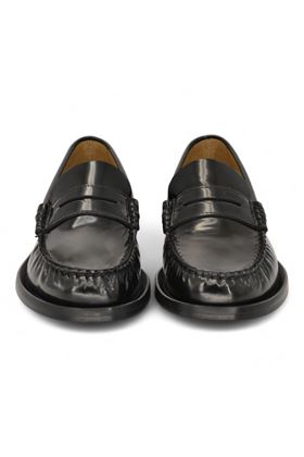Mocassino donna in pelle colore nero. ANTICA CUOIERIA | 23079-NERO